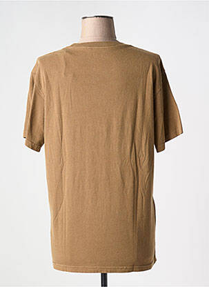 T-shirt sérigraphie manches courtes marron NEWTONE femme