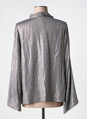 Blouse manches longues manches longues gris DIEGA femme