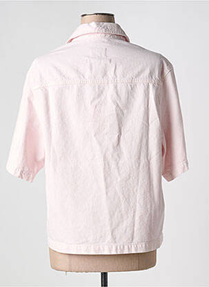 Chemisier coupe droite manches courtes rose HAIKURE femme