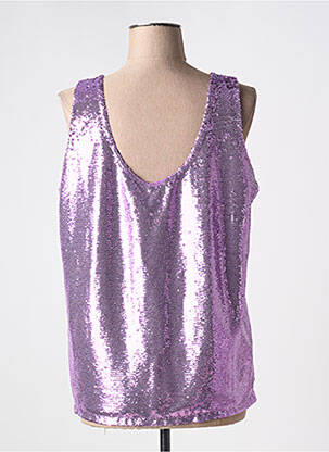 Top stretch sans manche violet LIV BERGEN femme