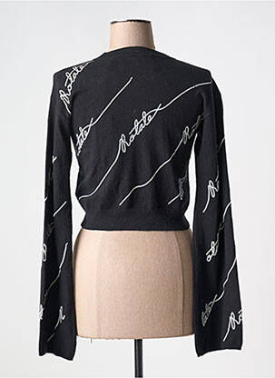 Pull stretch manches longues noir ROTATE femme