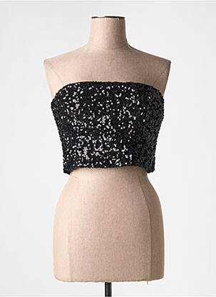 Top noir ROTATE pour femme