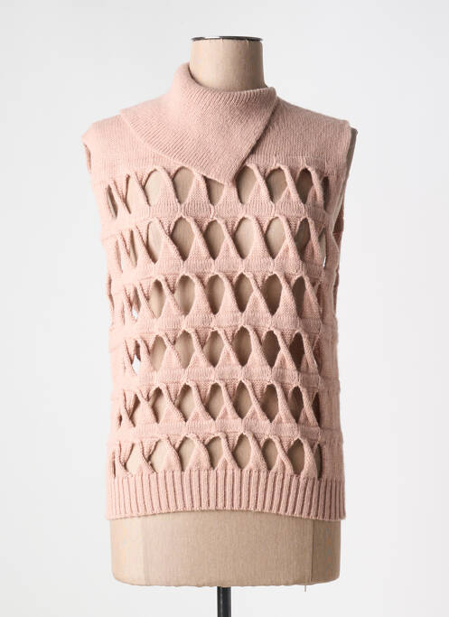 Pull col roulé rose PHISIQUE DU ROLE pour femme