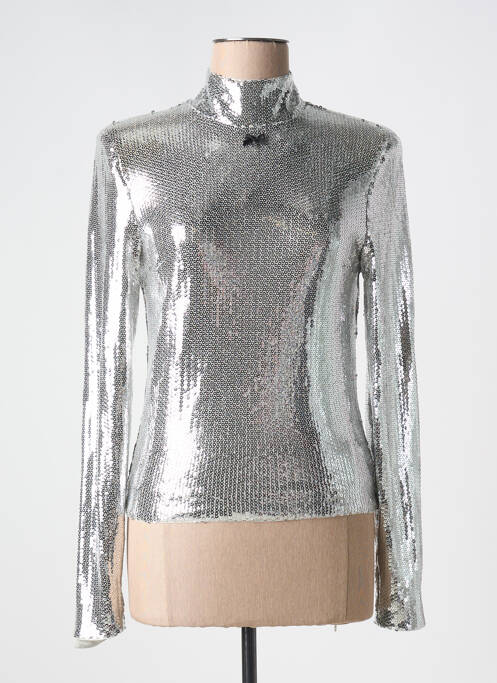 Top argent ROTATE pour femme