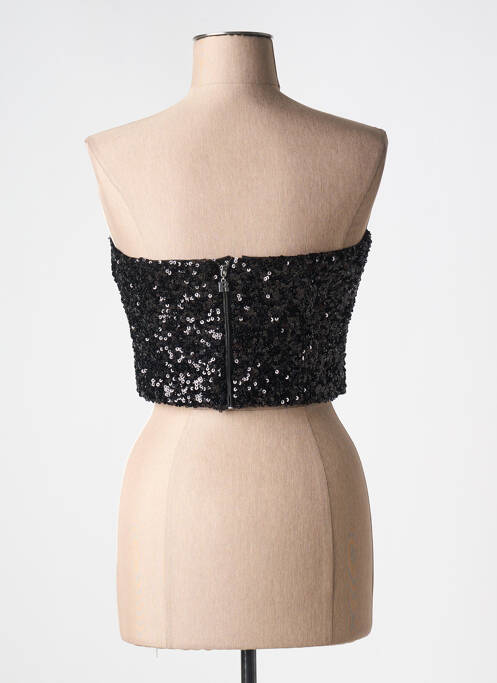 Top noir ROTATE pour femme