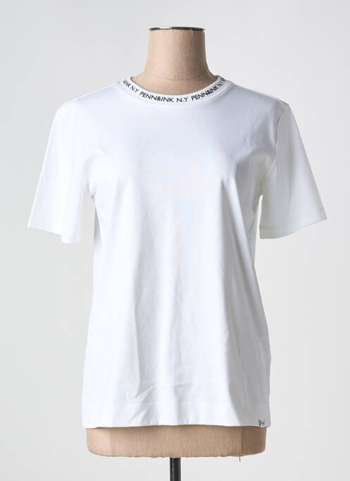 T-shirt blanc PENN & INK N.Y pour femme