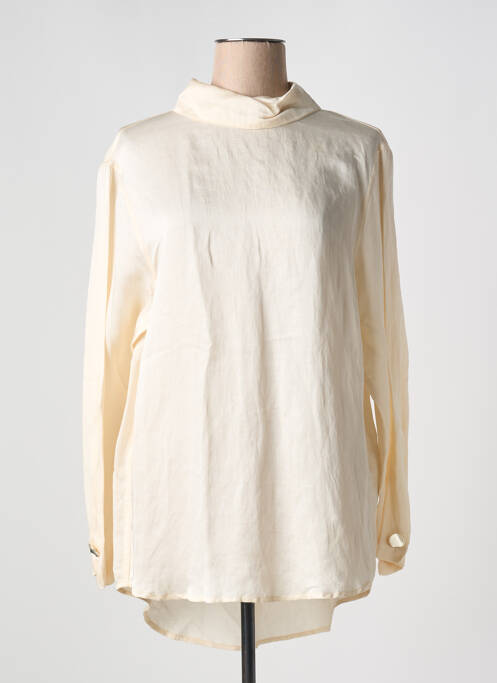 Tunique manches longues beige LAURENCE BRAS pour femme