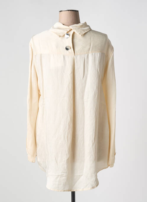 Tunique manches longues beige LAURENCE BRAS femme