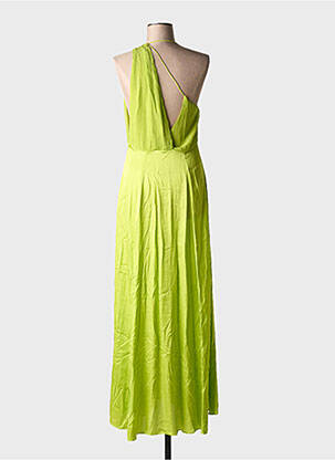 Robe longue coupe cintrée fines bretelles vert KARMA KOMA femme