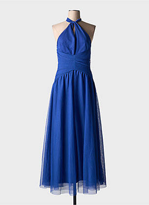 Robe longue sans manche sans manche bleu SOUVENIR femme