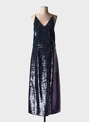 Robe longue coupe cintrée fines bretelles violet KARMA KOMA femme