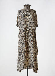 Robe longue manches courtes manches courtes beige HEIMSTONE femme