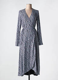 Robe mi-longue manches longues manches longues violet ROTATE femme