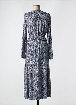 Robe mi-longue manches longues manches longues violet ROTATE femme