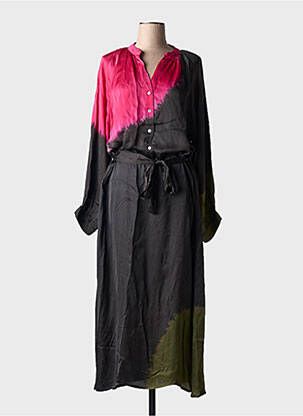 Robe longue manches longues manches longues rose NOUS ANTWERP femme