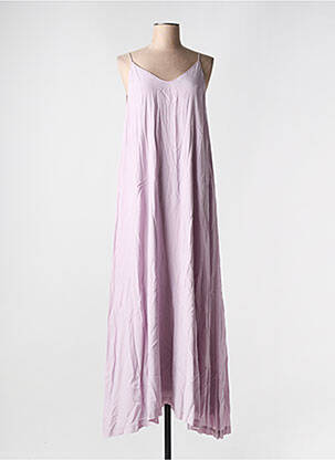 Robe longue coupe fluide fines bretelles violet KARMA KOMA femme