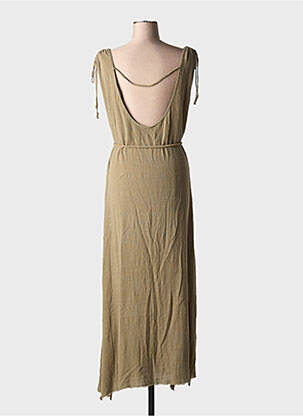 Robe longue sans manche sans manche vert MAISON SAINT JULIEN femme