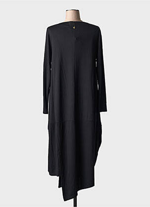 Robe longue manches longues manches longues noir SOUVENIR femme
