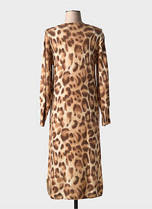 Robe pull stretch manches longues beige NOTSHY femme