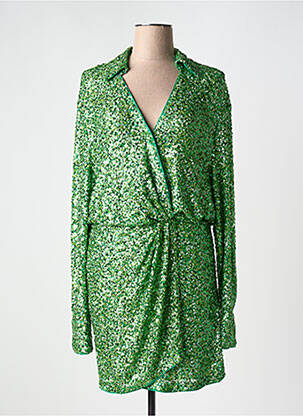 Robe mi-longue manches longues manches longues vert ESSENTIEL ANTWERP femme
