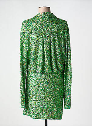 Robe mi-longue manches longues manches longues vert ESSENTIEL ANTWERP femme