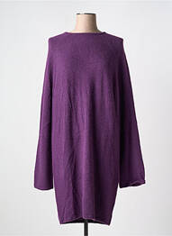 Robe pull resserrée sur le bas manches longues violet KARMA KOMA femme