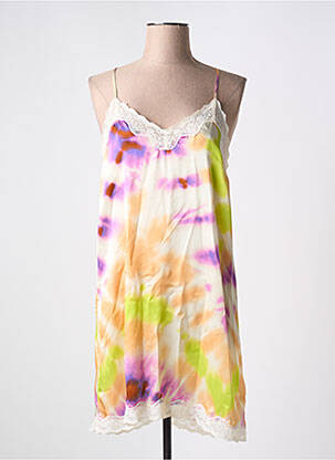 Nuisette/combinette broderie violet LOVE STORIES femme