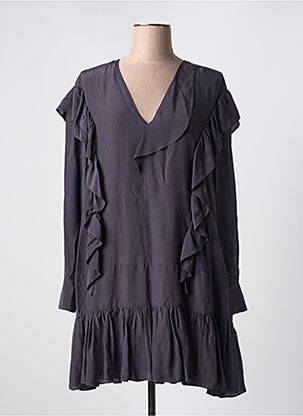 Robe courte manches longues manches longues gris ATTIC AND BARN femme