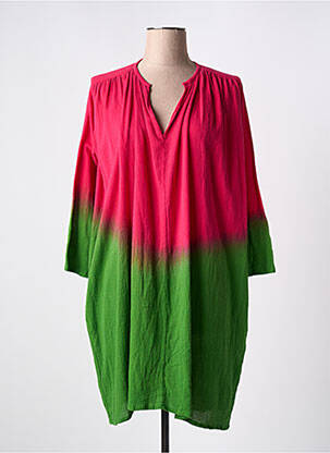 Robe courte manches longues manches longues rose LOVE AND LET DYE femme