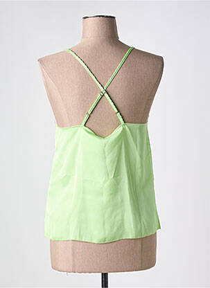 Top/caraco tissage satiné vert LOVE STORIES femme
