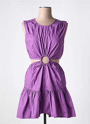 Robe courte violet LOVE STORIES pour femme