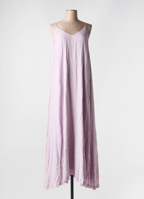 Robe longue coupe fluide fines bretelles violet KARMA KOMA femme