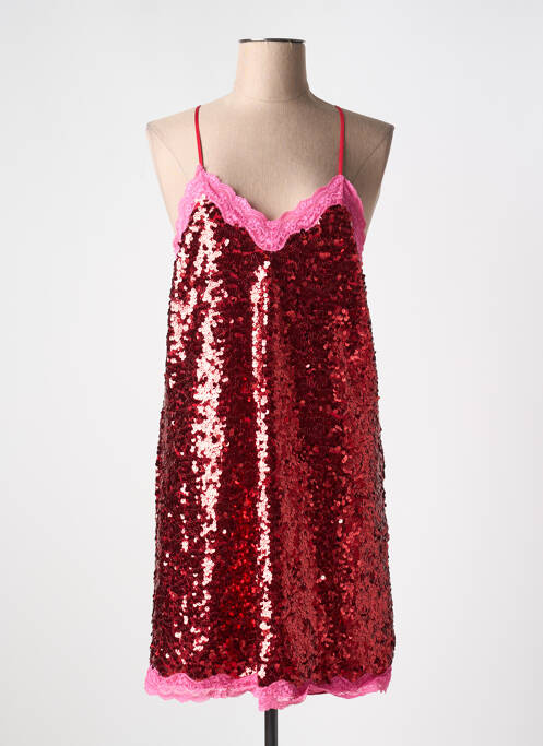 Robe courte rouge LOVE STORIES pour femme