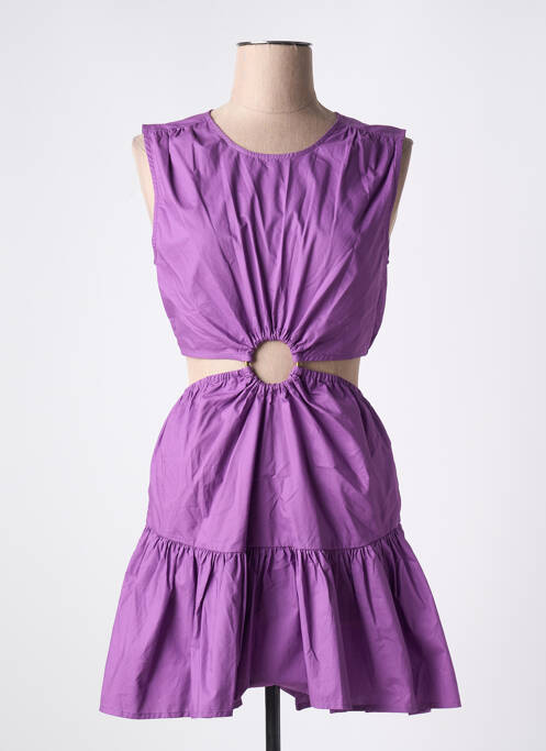 Robe courte violet LOVE STORIES pour femme