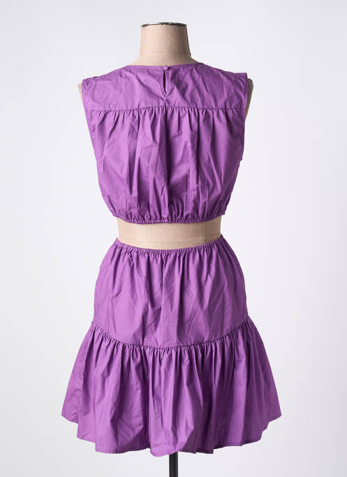 Robe courte violet LOVE STORIES pour femme