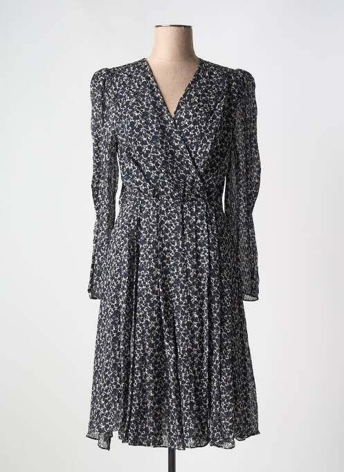 Robe mi-longue noir BERENICE pour femme