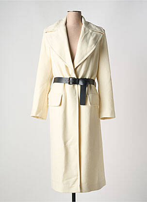 Manteau long coupe cintrée sans capuche blanc PHISIQUE DU ROLE femme