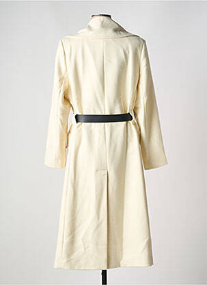 Manteau long coupe cintrée sans capuche blanc PHISIQUE DU ROLE femme