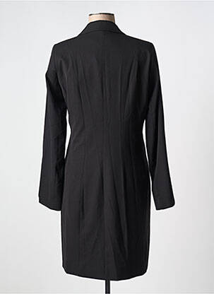 Robe mi-longue manches longues manches longues noir HANA SAN femme
