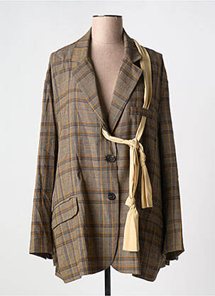 Blazer manches longues marron PHISIQUE DU ROLE femme