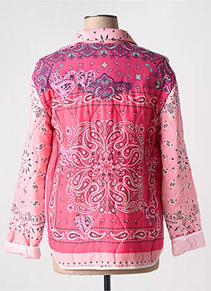 Veste casual coupe droite rose ONE OF A KIND femme