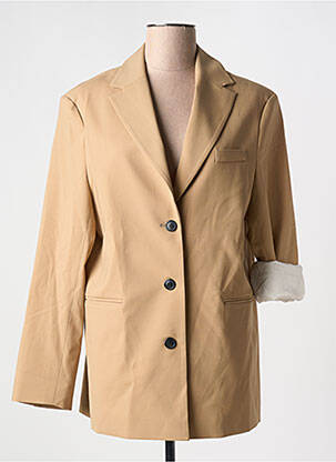 Blazer coupe cintrée beige PENN & INK N.Y femme