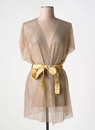 Gilet manches courtes col v or CARIOCA femme