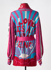 Gilet manches longues rose ME369 pour femme seconde vue