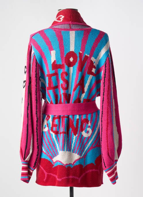 Gilet manches longues rose ME369 pour femme