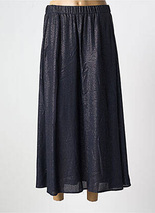 Jupe longue tissage crêpe bleu DIEGA femme