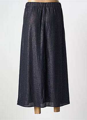 Jupe longue tissage crêpe bleu DIEGA femme