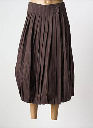 Jupe longue taille normale marron REMAIN femme