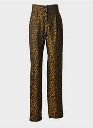 Pantalon droit tissage popeline taille haute marron HEIMSTONE femme