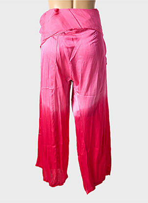 Pantalon large tissage popeline taille normale rose LOVE AND LET DYE femme